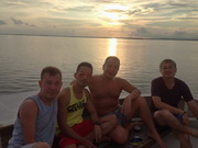 relaxing after a hard days dive